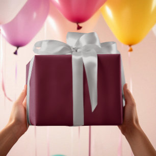 Papel De Regalo Borgoña oscura