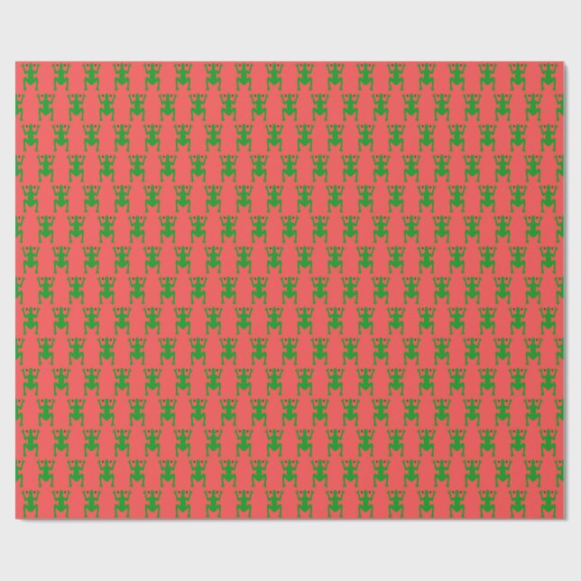 Papel De Regalo Boricua Coqui Christmas wrapping paper (Superficie plana)