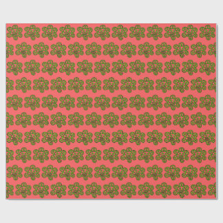 Papel De Regalo Boricua Sun Green Christmas wrapping paper