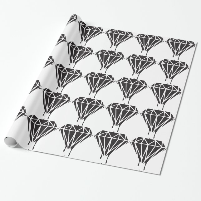 Papel De Regalo Borrador de garras de diamante (Desenrollado)