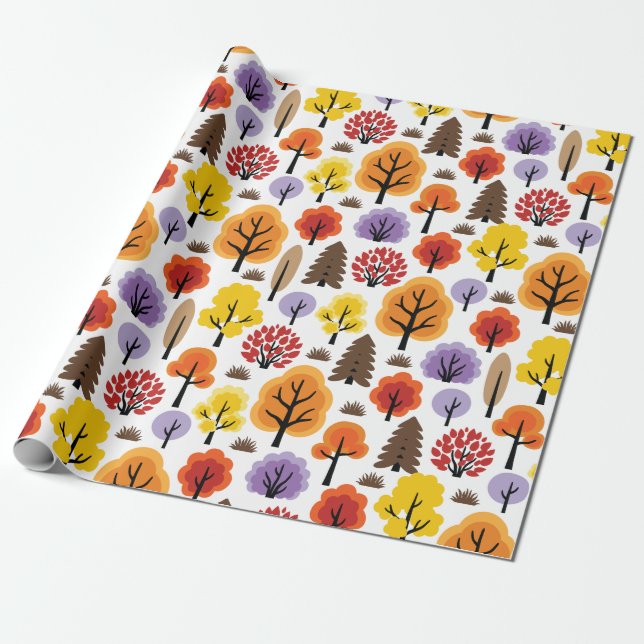 Papel De Regalo Bosque (Desenrollado)