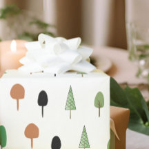 Bosque Caprichoso Patrón de Árbol Minimalista