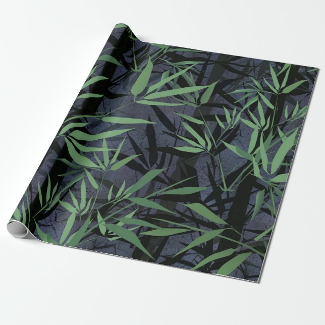 Papel De Regalo Bosque de bambú. (Desenrollado)