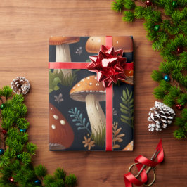 Papel De Regalo Bosque de hongos encantador