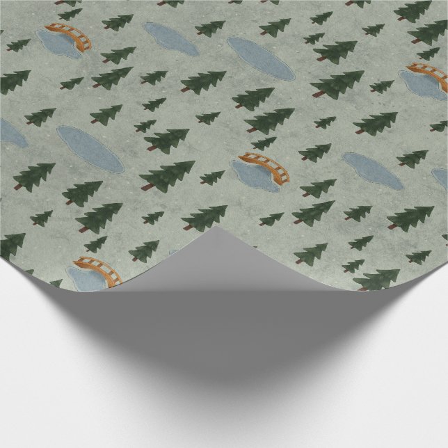 Papel de regalo Bosque de Invierno (Esquina)