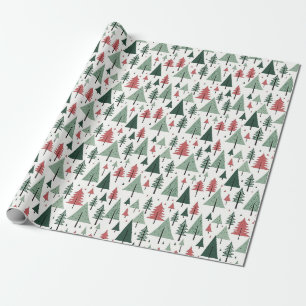 Papel De Regalo Bosque de invierno moderno