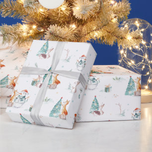 Papel De Regalo Bosque de Navidad