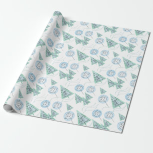 Papel De Regalo Bosque de navidades, árboles de Navidad, árboles,