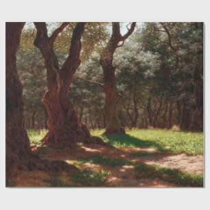 Papel De Regalo Bosque de olivos en Cap Saint Martin