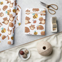 Bosque de Woodland Animales Fox Deer Kids Cumpleañ