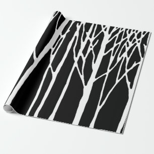 Papel De Regalo Bosque del abedul por las pimientas de Leslie