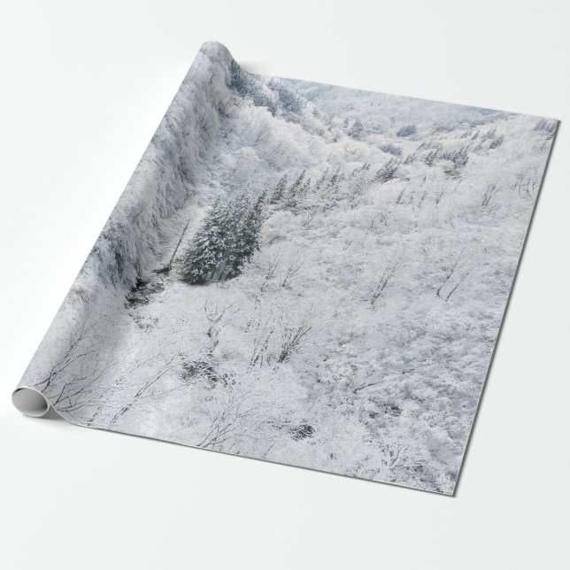 Papel De Regalo Bosque del invierno (Desenrollado)