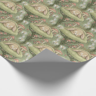 Papel De Regalo Bosque encantado conejo dormilón