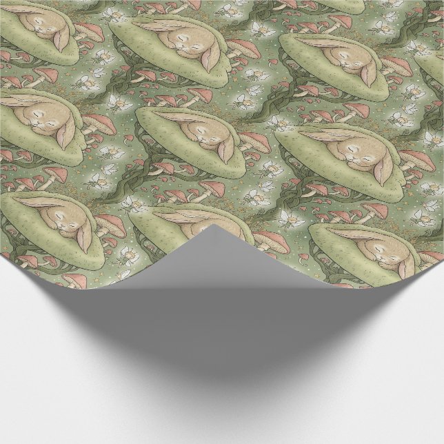 Papel De Regalo Bosque encantado conejo dormilón (Esquina)