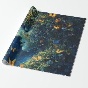 Papel De Regalo Bosque Encantado de la Diosa Mariposa (1)
