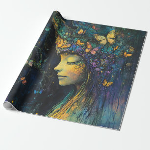 Papel De Regalo Bosque Encantado de la Diosa Mariposa (6)