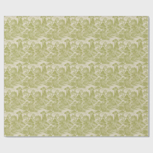 Papel De Regalo Bosque Toile Animales del Bosque Botánica Vintage