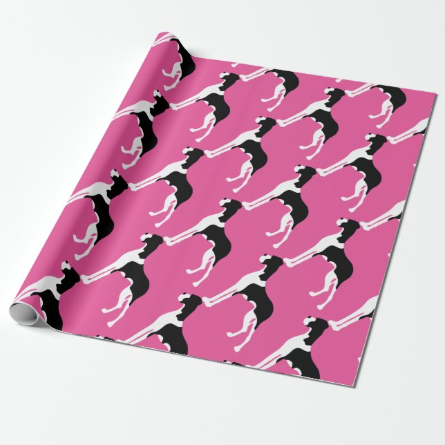 Papel De Regalo Boston Great Dane (Desenrollado)