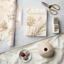 Botánica de Flor Seca Beige