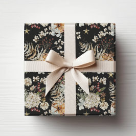 Papel De Regalo Botánico de Black Boho