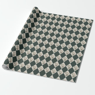 Papel de regalo botánico de invierno Narciso Diama