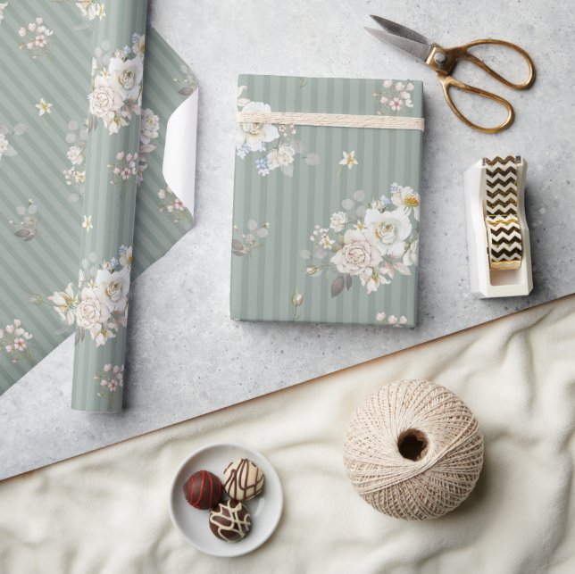 Papel de Regalo Botánico Elegante Sage (Artesanía)