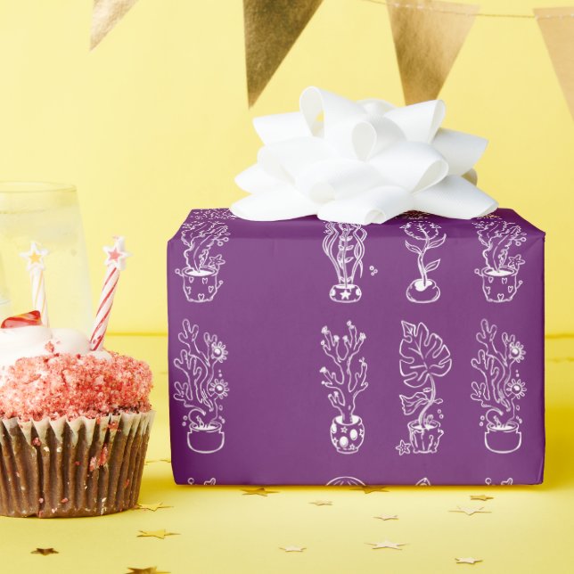 Papel De Regalo Botánico extravagante (Fiesta de cumpleaños )
