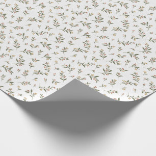 Papel de regalo botánico Ramas de bayas