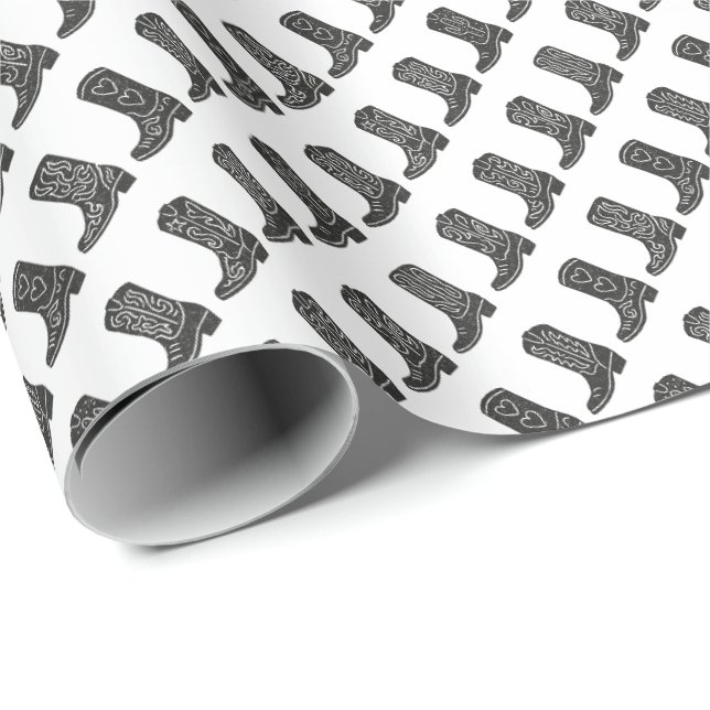Papel De Regalo Botas (Esquina del rollo)
