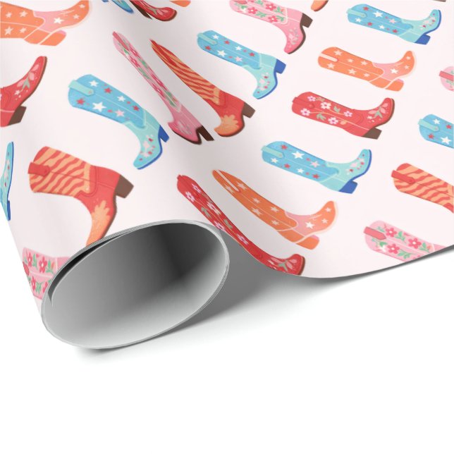 Papel De Regalo Botas (Esquina del rollo)