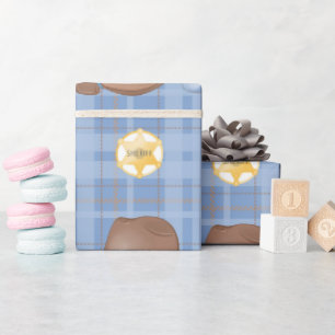 Papel De Regalo Botas, Sombreros y Cactus del Oeste Vaquero Rústic