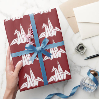 Papel De Regalo Botella de agua de acero inoxidable grulla de pape