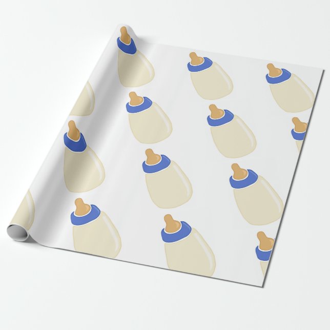 Papel De Regalo Botella de bebé (Desenrollado)
