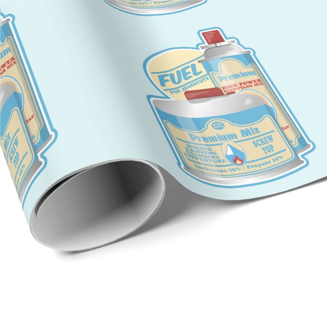 Papel De Regalo Botes de gas de Camp Stove Propano Butane (Esquina del rollo)