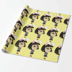 Papel De Regalo botón chibi bunnygirl