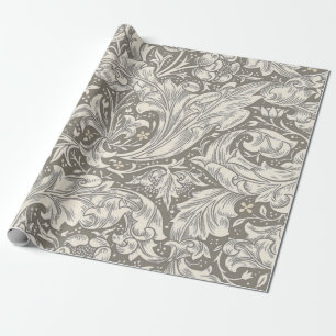 Papel De Regalo Botón de soltero de damasco antiguo de William Mor