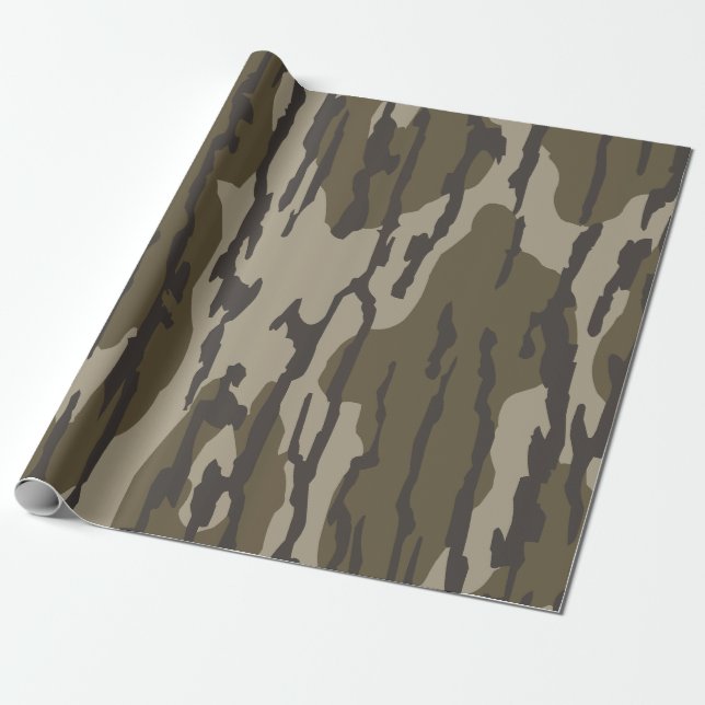 Papel De Regalo Bottomland Camo Funda Para Hombres Mujeres (Desenrollado)