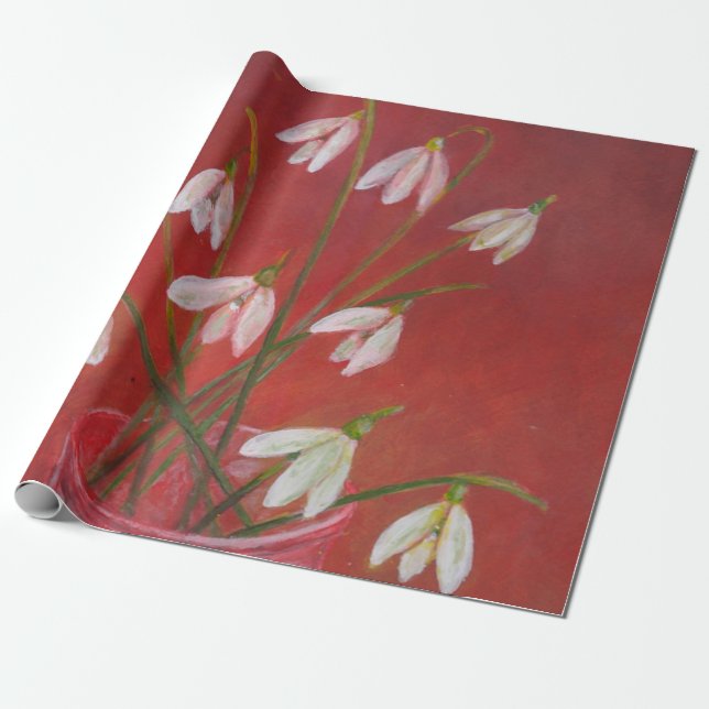 Papel De Regalo Bouquet de las Nieves (Desenrollado)