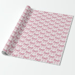 Papel De Regalo Bow rosa o ducha de novia, fiesta de cumpleaños<br><div class="desc">¡Eleva tu cumpleaños con esta decoración Fiesta Coquette Blue Bow! Este diseño atemporal añade un toque de elegancia y encanto a cualquier evento, con un arco muy bien hecho y adornado con delicados tonos azules. Esta colección impresionará a sus invitados y creará recuerdos duraderos y será perfecta para añadir un...</div>