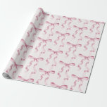 Papel De Regalo Bow rosa o ducha de novia, fiesta de cumpleaños<br><div class="desc">¡Eleva tu cumpleaños con esta decoración Fiesta Coquette Blue Bow! Este diseño atemporal añade un toque de elegancia y encanto a cualquier evento, con un arco muy bien hecho y adornado con delicados tonos azules. Esta colección impresionará a sus invitados y creará recuerdos duraderos y será perfecta para añadir un...</div>