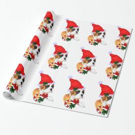 Papel De Regalo Boxer En Navidades De Santa Hat
