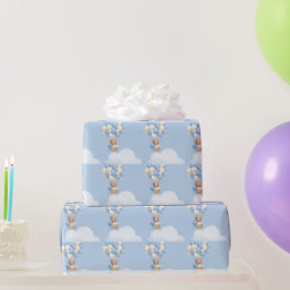 Papel De Regalo Boy Baby Shower Bear Balloon Napkins
