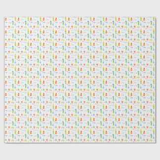 Papel De Regalo Boyas y lures de acuarela de pesca