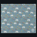 Papel De Regalo Boys Blue Video Game Kids Guay Birthday<br><div class="desc">Este fantástico papel de envolvimiento de cumpleaños para niños con temática de juegos incluye un patrón de videojuegos,  con auriculares,  perno para encender,  monedas y estrellas. El papel puede ser personalizado en la esquina con el nombre y el monograma de sus hijos. ¡El regalo moderno perfecto para cualquier jugador!</div>