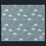 Papel De Regalo Boys Blue Video Game Kids Guay Birthday<br><div class="desc">Este fantástico papel de envolvimiento de cumpleaños para niños con temática de juegos incluye un patrón de videojuegos,  con auriculares,  perno para encender,  monedas y estrellas. El papel puede ser personalizado en la esquina con el nombre y el monograma de sus hijos. ¡El regalo moderno perfecto para cualquier jugador!</div>