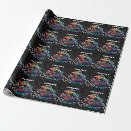 Papel De Regalo Boys Monster Truck Rally Birthday Party