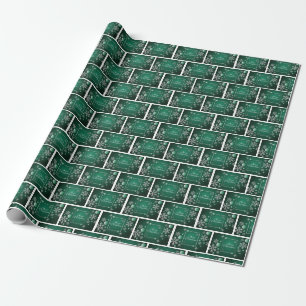 Papel De Regalo Brick Snowflake