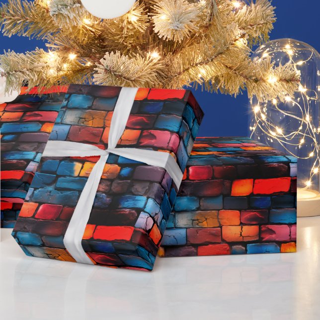 Papel De Regalo Brick Wall Art (Vacaciones)