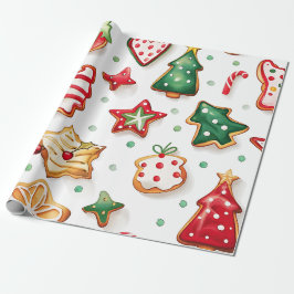 Papel De Regalo Bright and Joyful Holiday Cookies