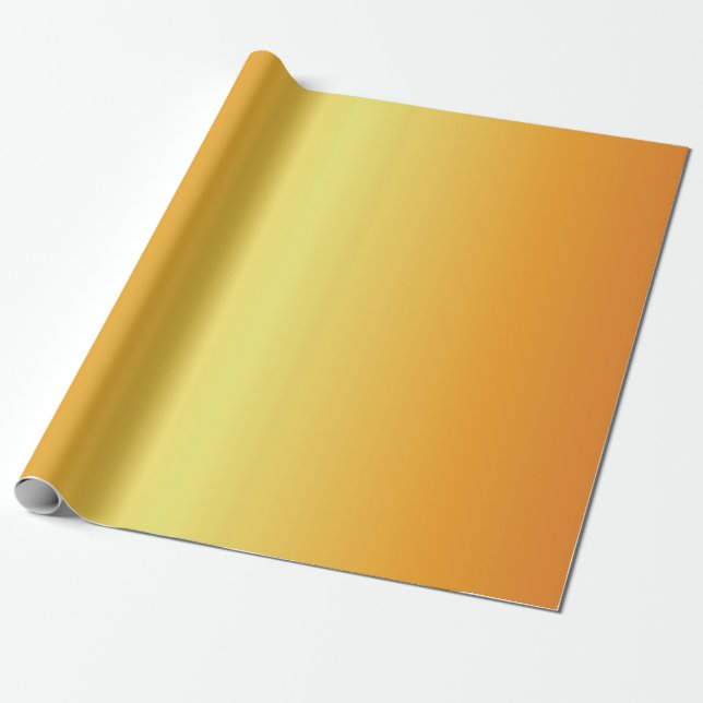 Papel De Regalo Bright Metallic Gold Bells (Desenrollado)